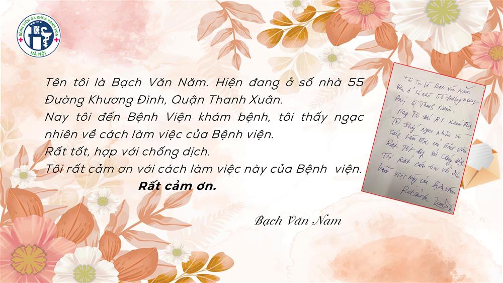 Lời cảm ơn từ những trải nghiệm tại Bệnh viện đa khoa Xanh Pôn